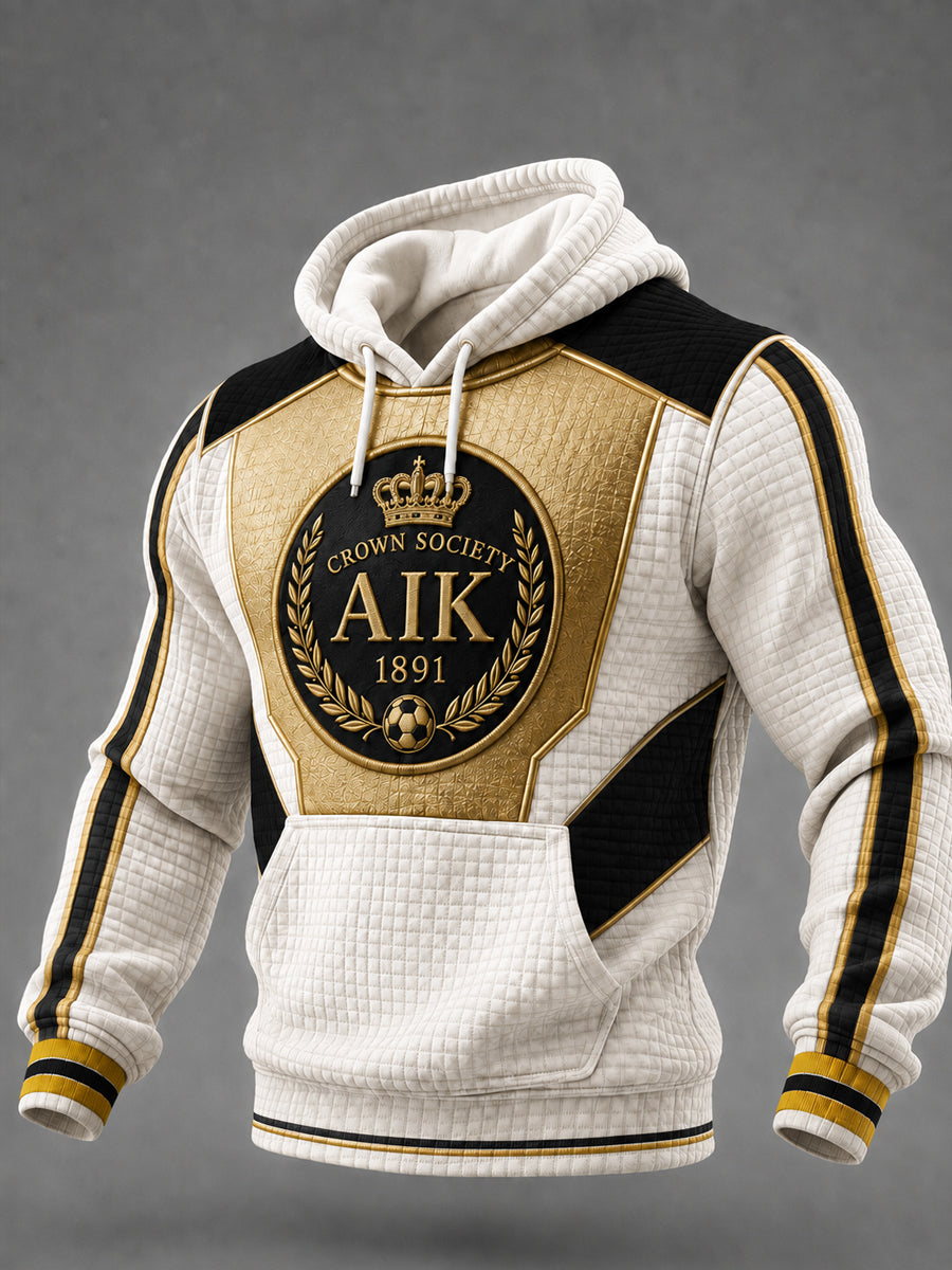 Herrarnas AIK Stockholm 1891-historisk fotbollshoodie