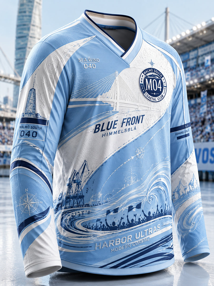 Herr Malmö FF-linne med långa ärmarna