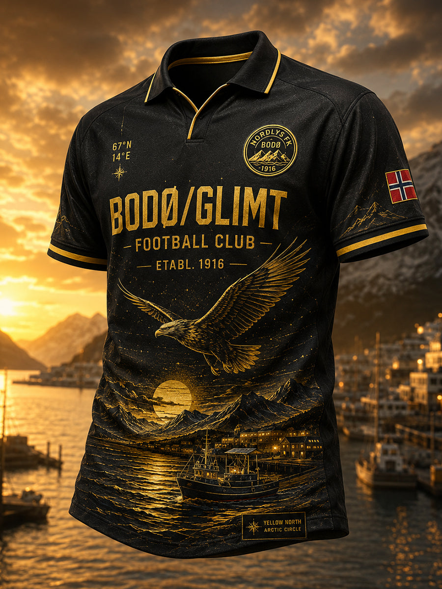 Mäns norska fotboll Bodø/Glimt fans älskare Kort ärmskjort