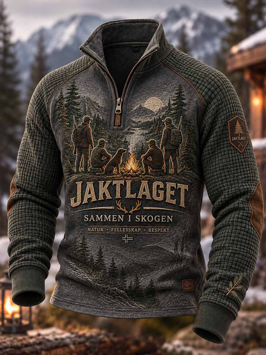 Mennesk jakt sesong utendørs livsstil trykt tøy