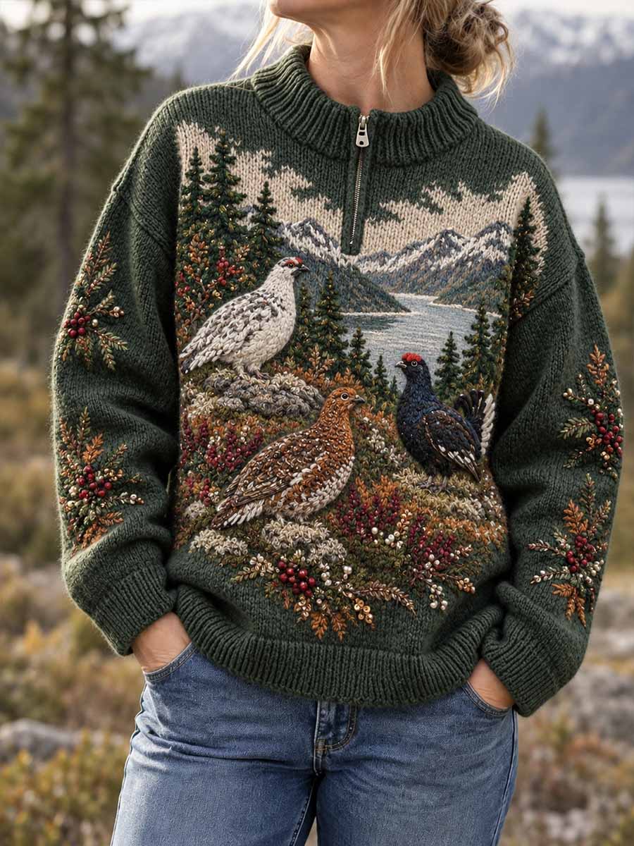Damegenser med vintage-jakttidsmønster