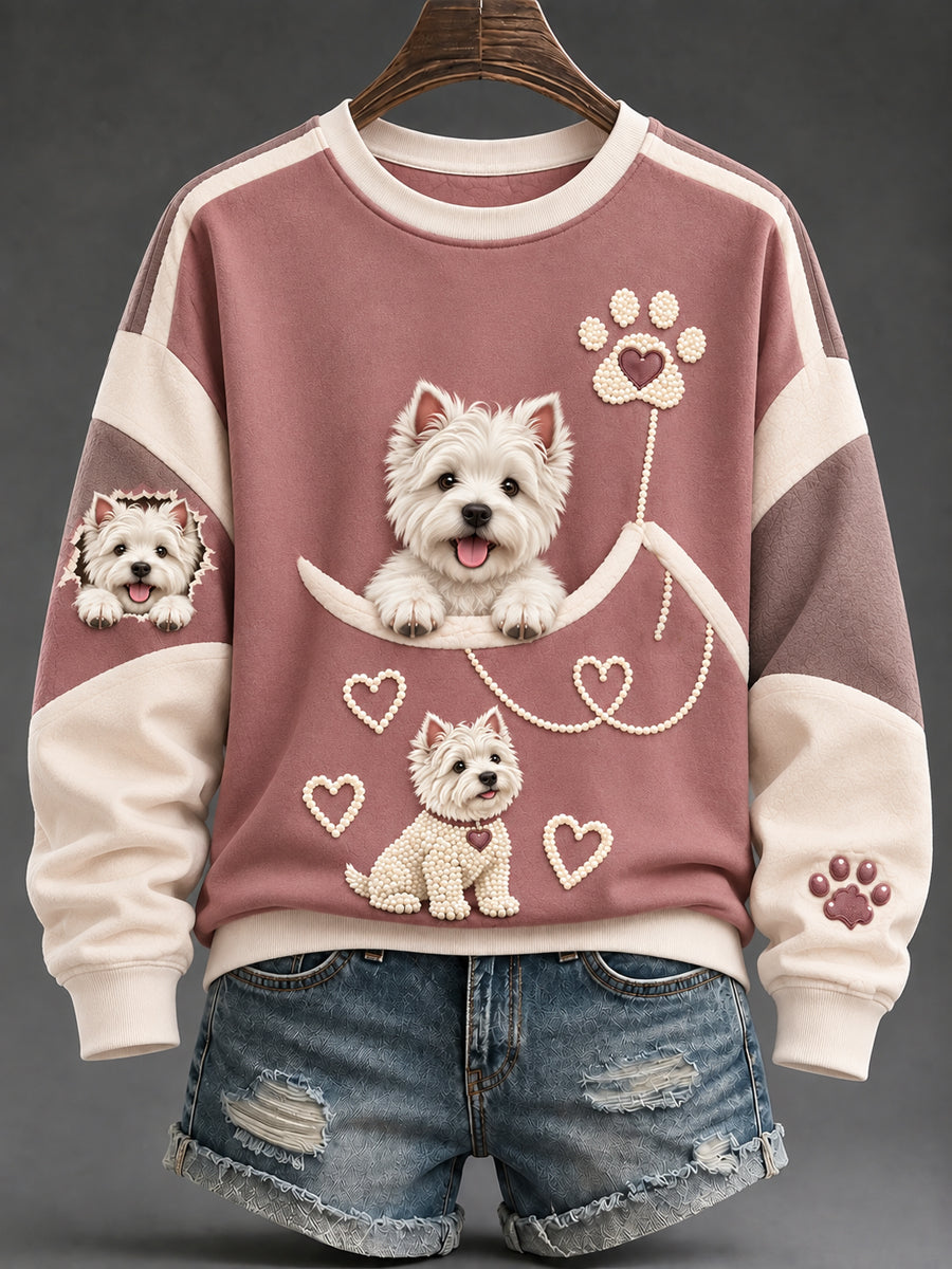 Kvinnors söta djur Skriv ut Sweatshirt
