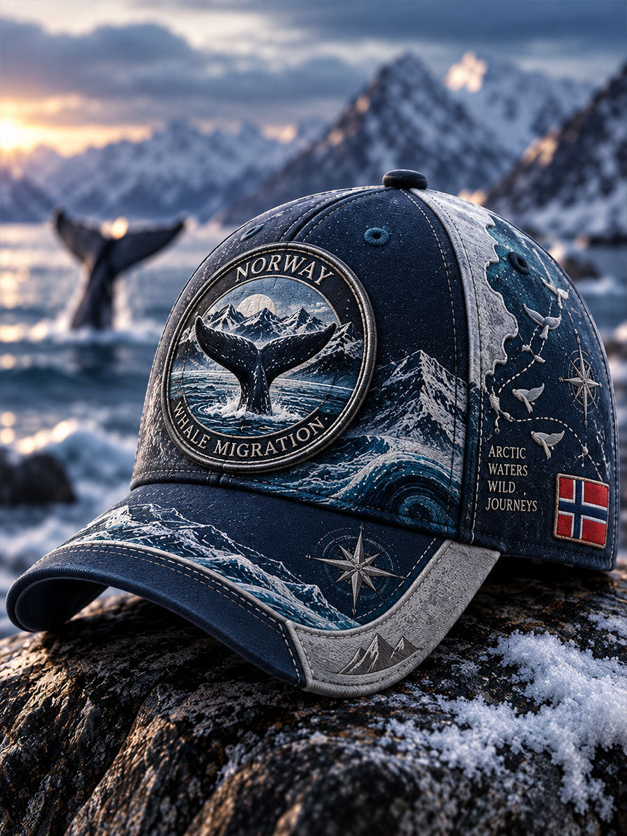 Unisex-hatt med havmigrasjonsmønster