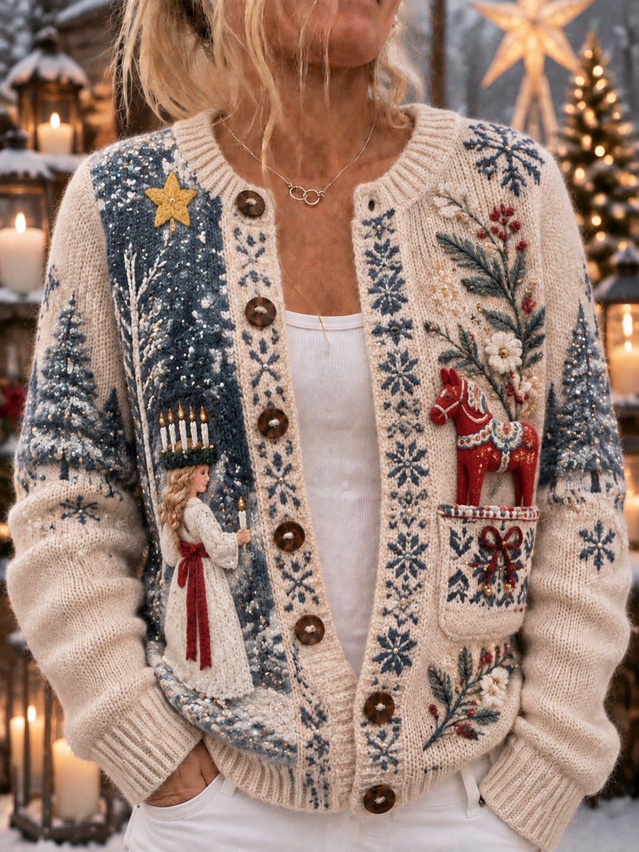 Dams Lucia Vinterljus-vinterjacka