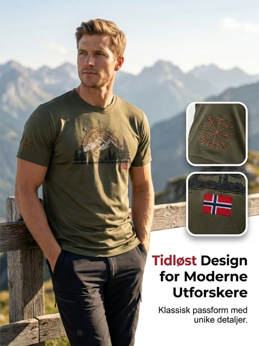 Menns Retro Utendørs fjelllandskap