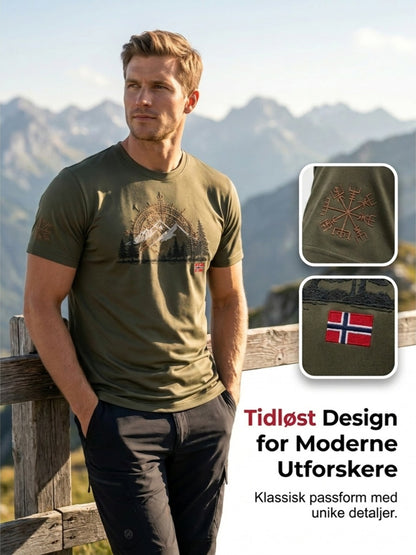 Menns Retro Utendørs fjelllandskap