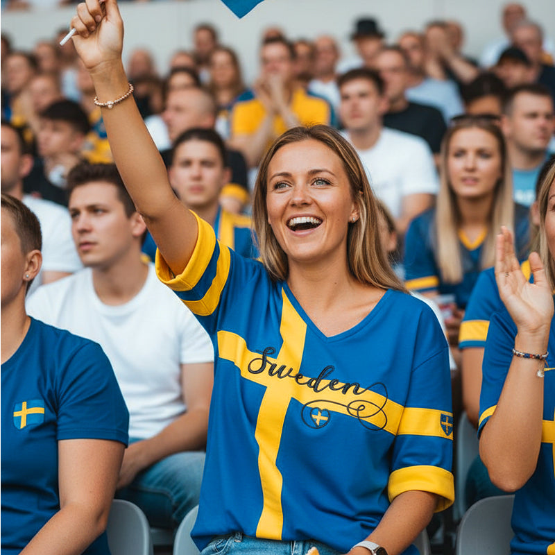 Kvinnors tryckta V-hals topp