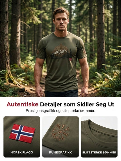 Menns Retro Utendørs fjelllandskap