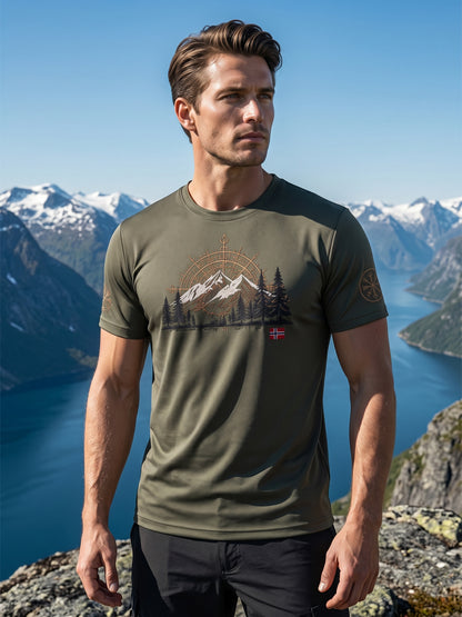 Menns Retro Utendørs fjelllandskap
