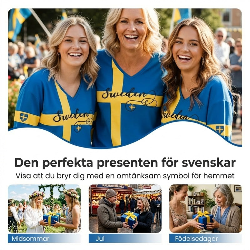 Kvinnors tryckta V-hals topp