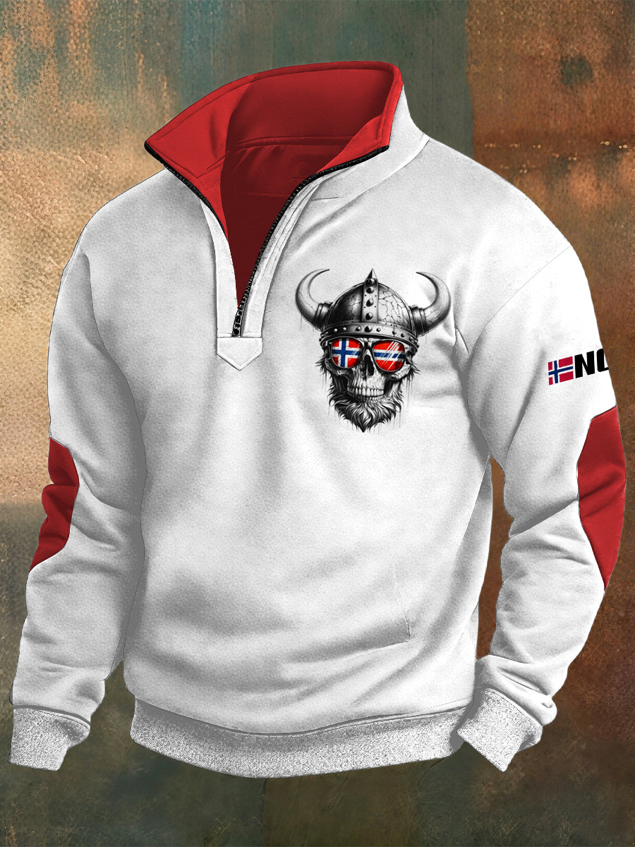 Menneskens norske fingeravtrykk av zipper lang ermet sportsverger.