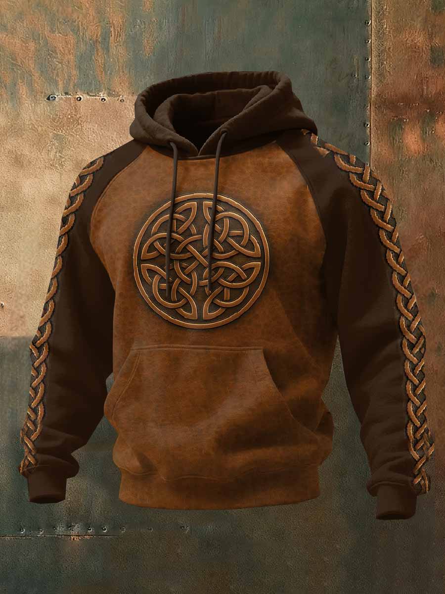 Män Vintage Viking Tryck Casual Sweatshirt