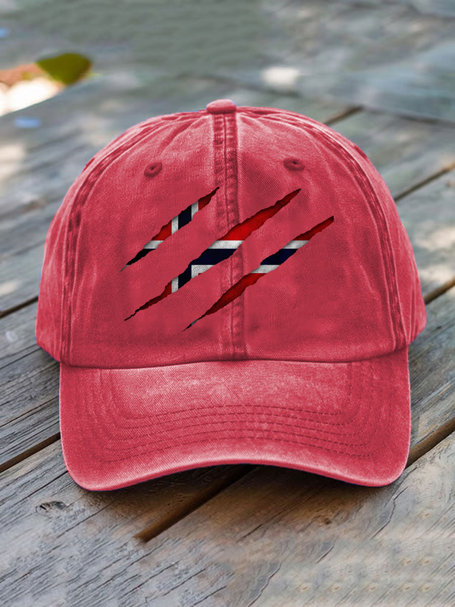 Unisex Norge flagg utskriftshatt