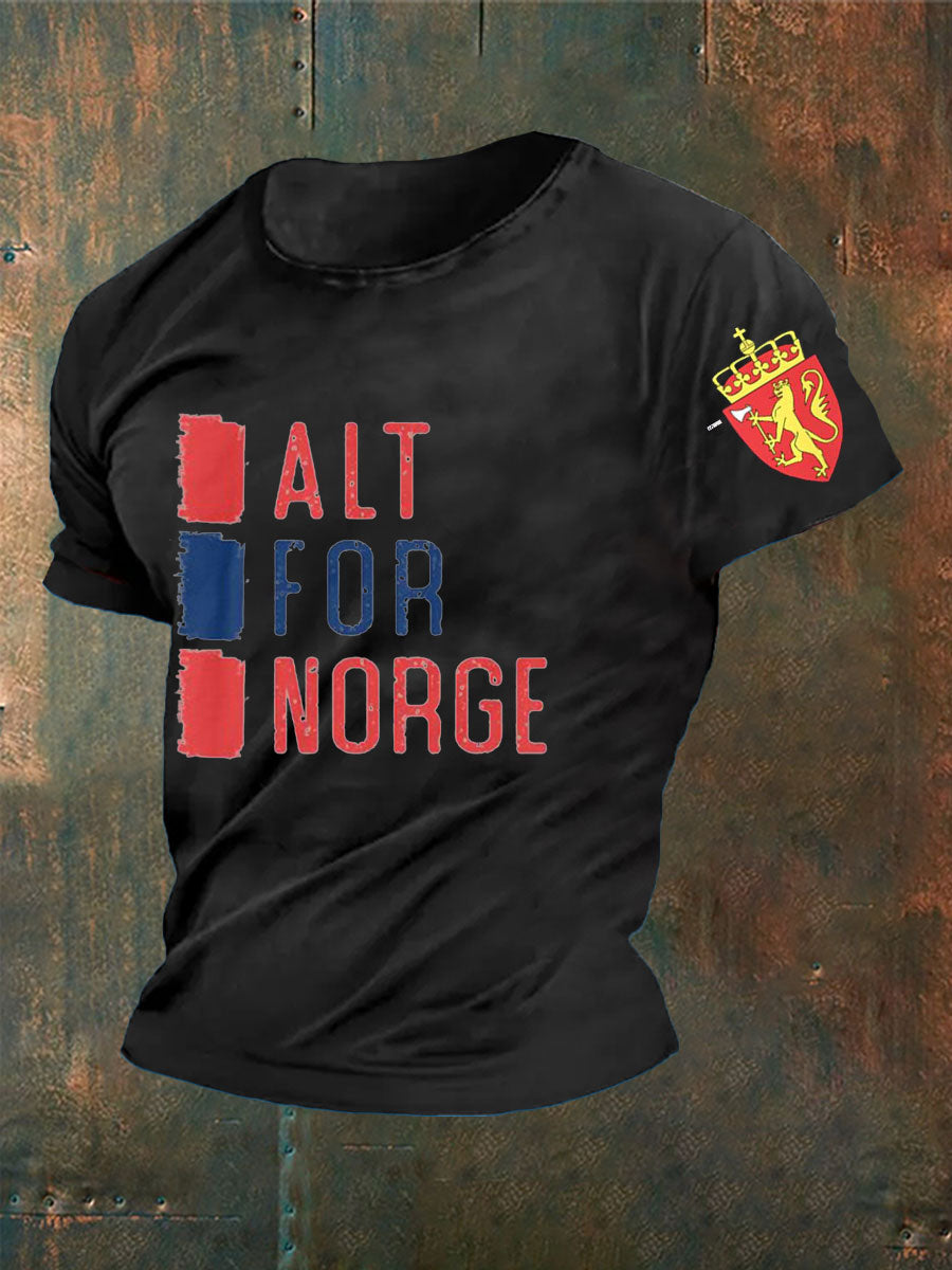 Alt for Norge trykt T-skjort