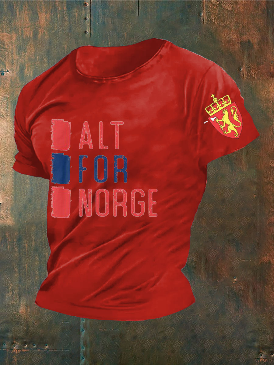 Alt for Norge trykt T-skjort