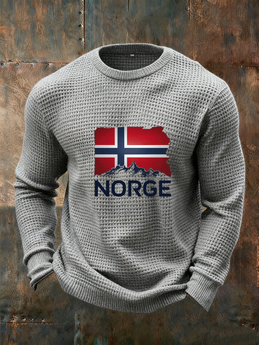 Menns gamle mote Casual Lang Ermer