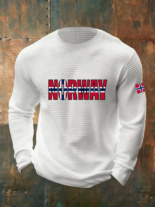 Menns gamle mote Casual Lang Ermer