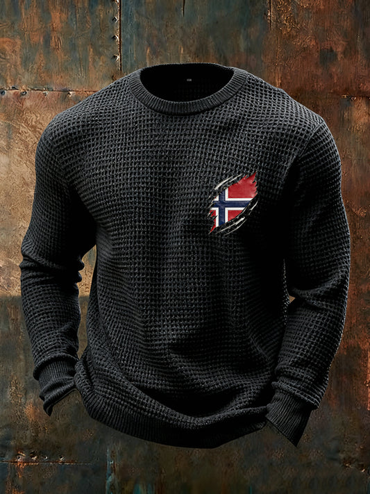 Menns gamle mote Casual Lang Ermer