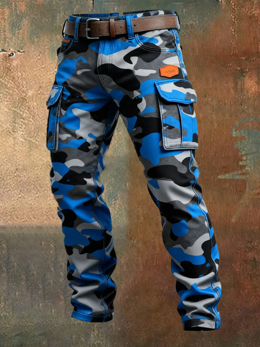 Menns retro forretningsstil tilfeldige arbeidsbukser