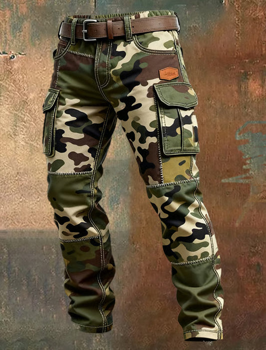 Menns retro forretningsstil tilfeldige arbeidsbukser