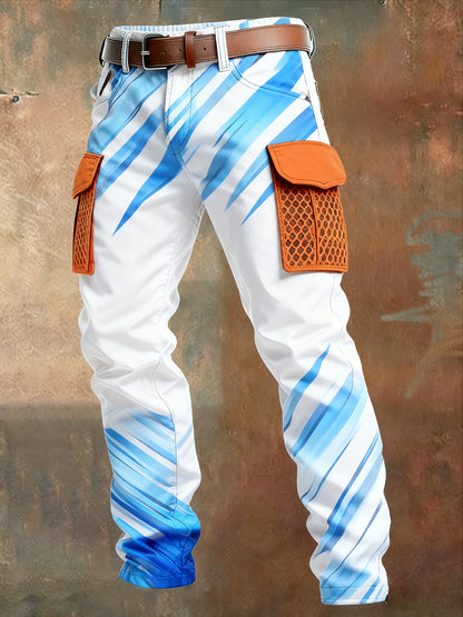 Menns retro forretningsstil tilfeldige arbeidsbukser