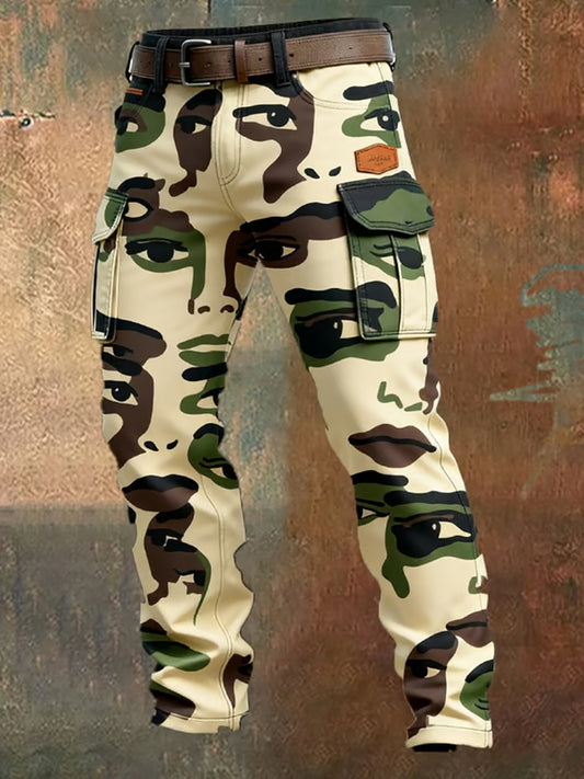 Menns retro forretningsstil tilfeldige arbeidsbukser