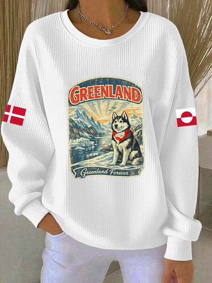 Grønland for kvinner med hundesweatshirt