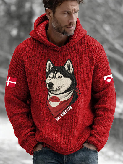 Menns grønland Hoodie