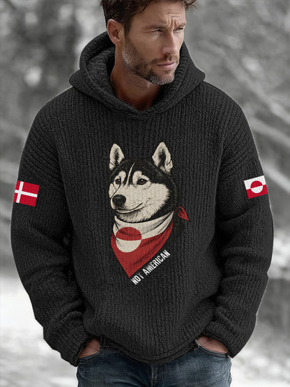 Menns grønland Hoodie