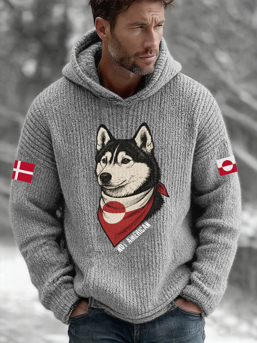 Menns grønland Hoodie