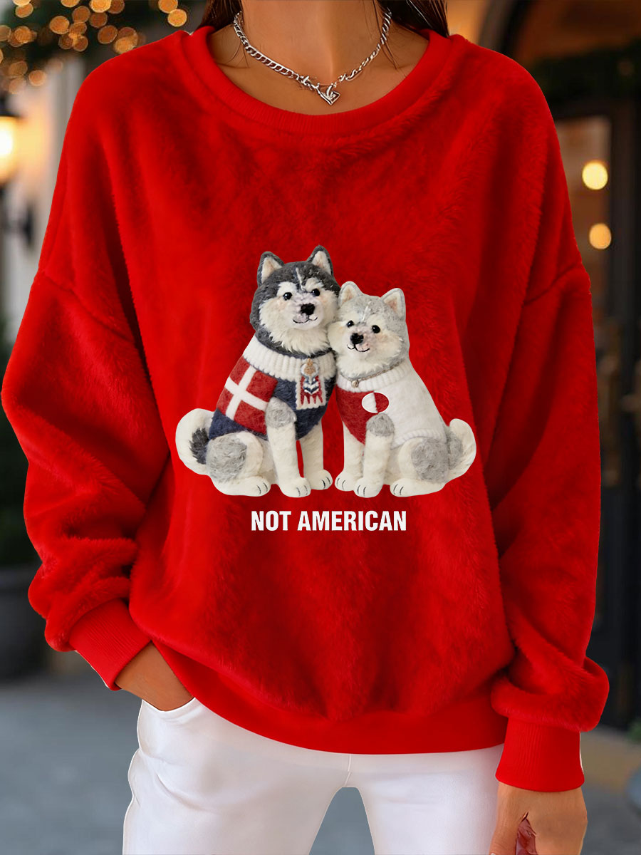 Grønland hunde Flannel-weatshirt