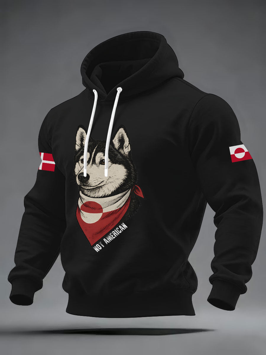 Menns grønland Hoodie
