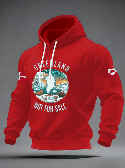 Grønland Hoodie for menn