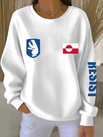 Kvinner motstand fra Grønland Printer Sweatshirt