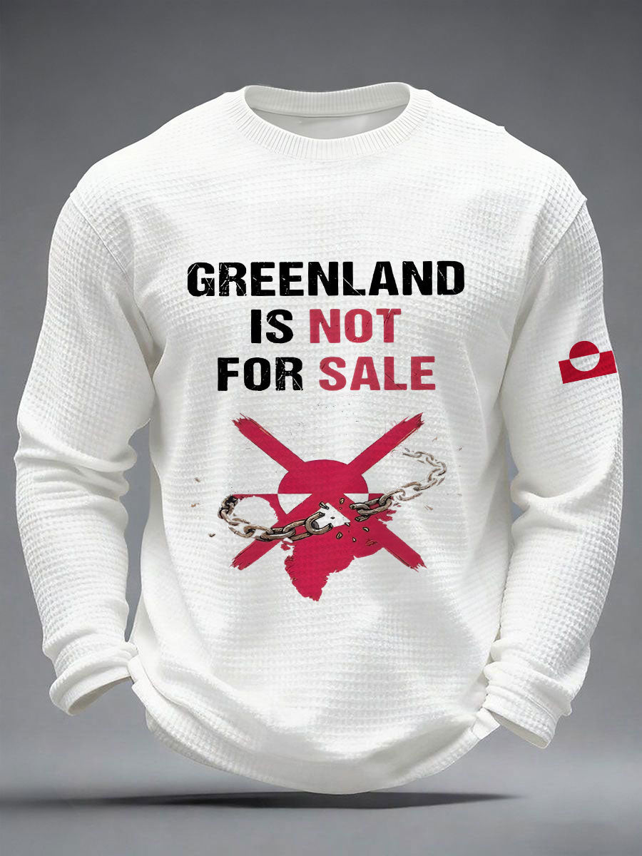 Menns Grønland er ikke til salgs vaffeltrykk