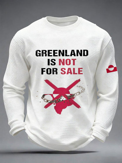 Menns Grønland er ikke til salgs vaffeltrykk