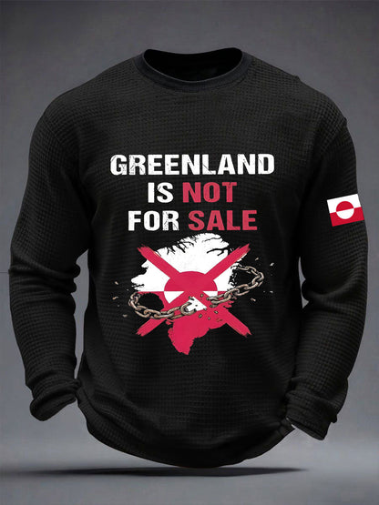 Menns Grønland er ikke til salgs vaffeltrykk