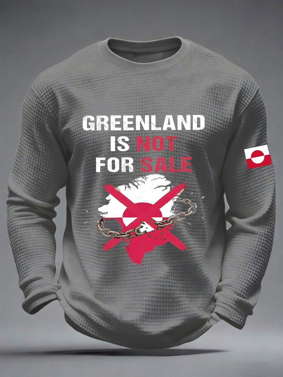 Menns Grønland er ikke til salgs vaffeltrykk