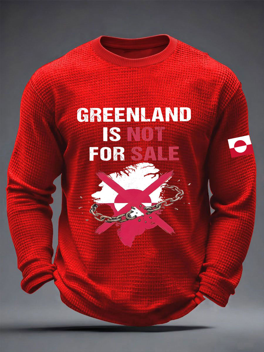 Menns Grønland er ikke til salgs vaffeltrykk
