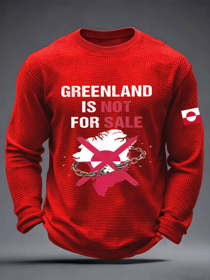 Menns Grønland er ikke til salgs vaffeltrykk