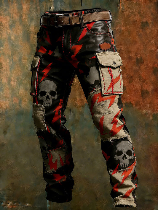 Menns retro forretningsstil tilfeldige arbeidsbukser