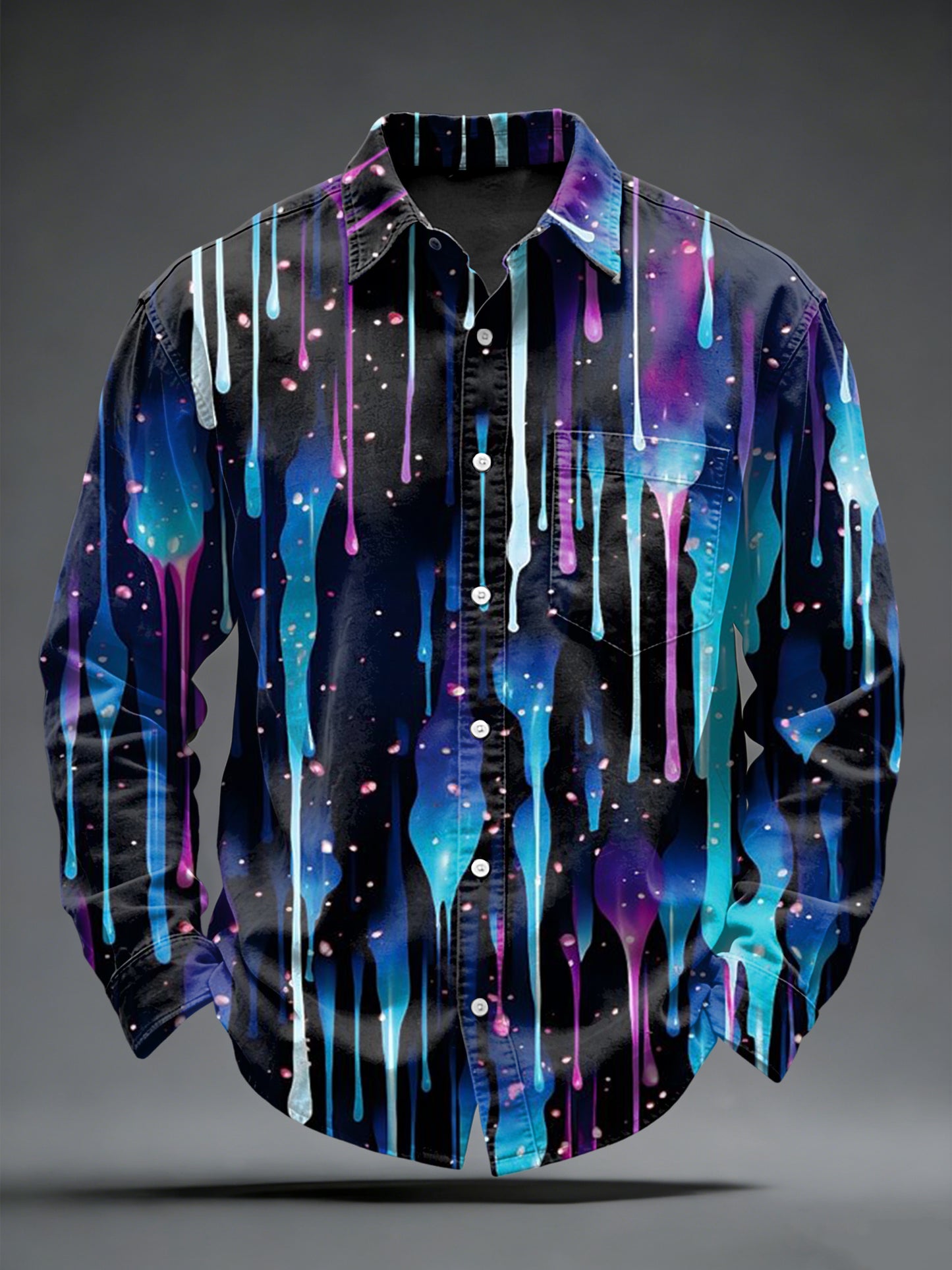 Kreativ grafikkskjort til menn