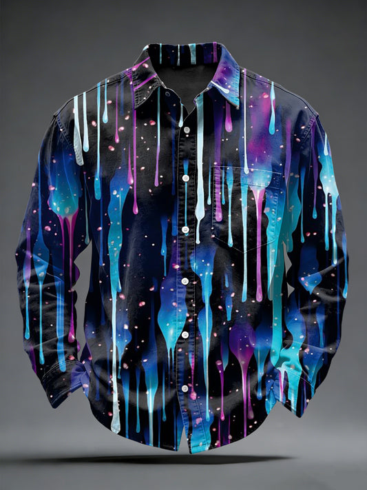 Kreativ grafikkskjort til menn