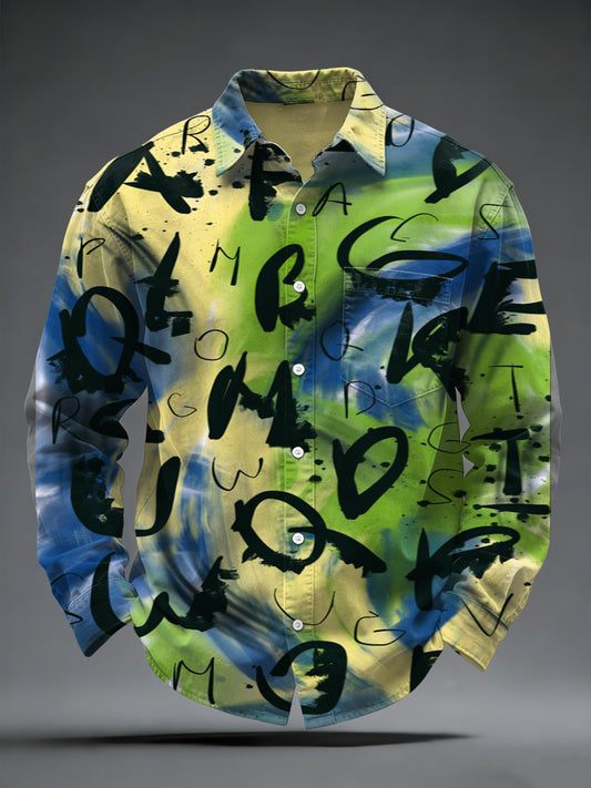 Trykt skjorte for herrer