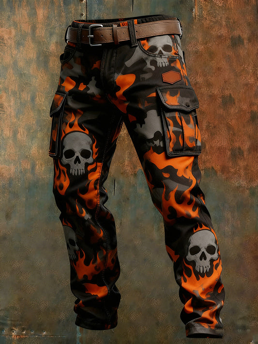 Mäns Retro Business Style Casual Work Byxor