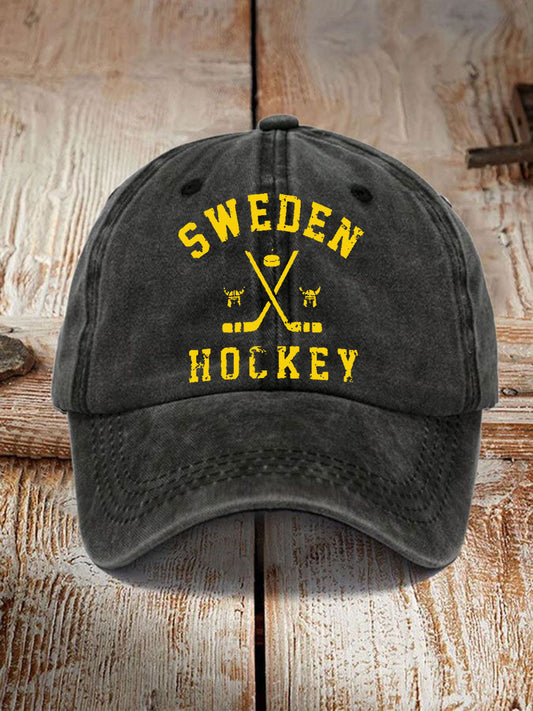 Svensk Ishockey tryckt Casual Unisex Caps