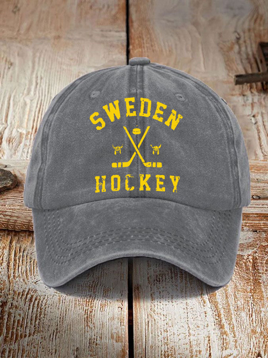 Svensk Ishockey tryckt Casual Unisex Caps