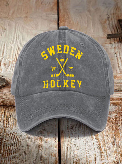 Svensk Ishockey tryckt Casual Unisex Caps