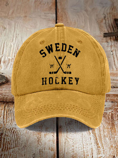 Svensk Ishockey tryckt Casual Unisex Caps