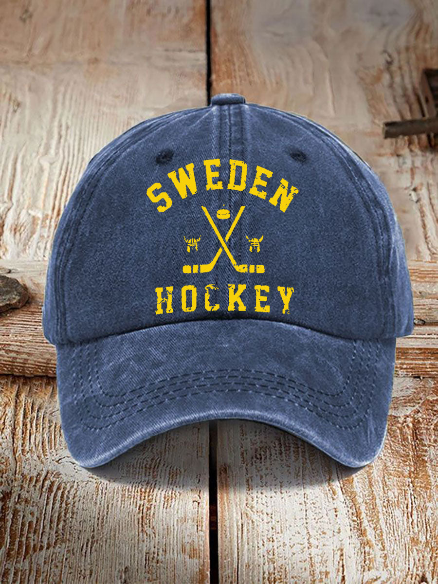 Svensk Ishockey tryckt Casual Unisex Caps
